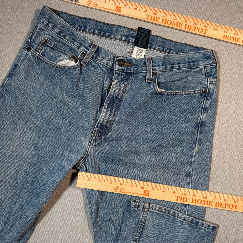 Faded Glory Medium Wash Straight Leg Jeans 34x32‎ Vintage 00s y2k Blue Denim